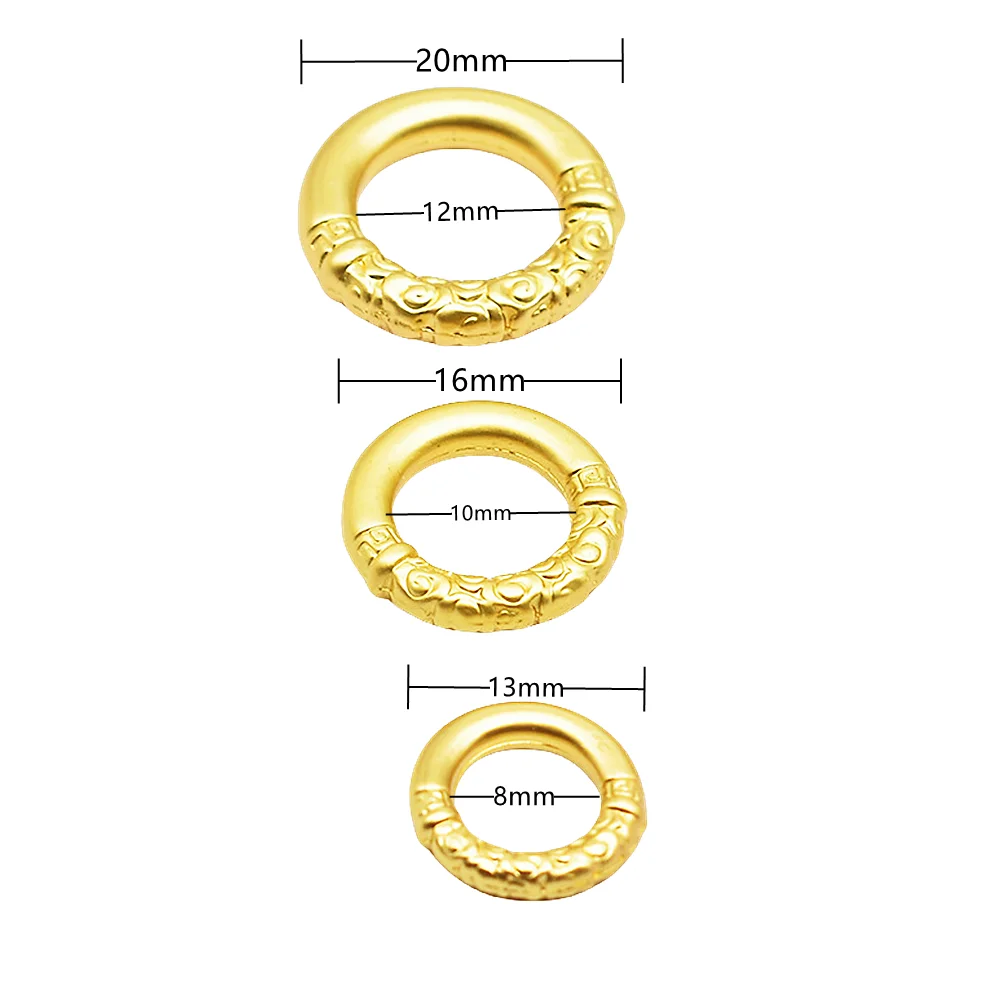 10 Teile/los Gold Legierung Große Runde Geschlossen Kreis Form Anschlüsse DIY Halskette Ohrringe Frauen Schmuck Machen Liefert Zubehör – Detail 1