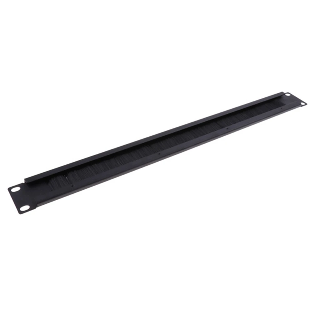 1U 19Inch RACK MOUNT Blanking Plate Rack Mounting Blank Network Brush Panel Server Cabinet Cable Management 1Pcs