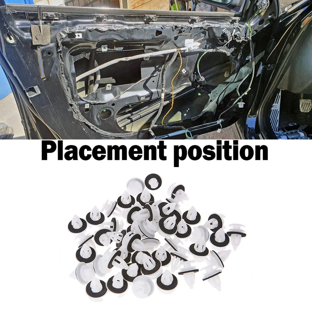 50pcs Car Door Panel Clip Interior Decoration Door Trim Panel Clips Auto Accessories for BMW E81 E82 E87 E88 F20 E34 E39 E60 F10