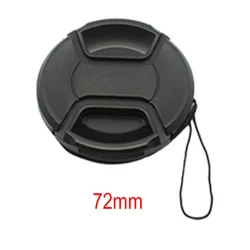 Universal Center Pinch Lens Cap Protector and Holder Accessory (72mm)