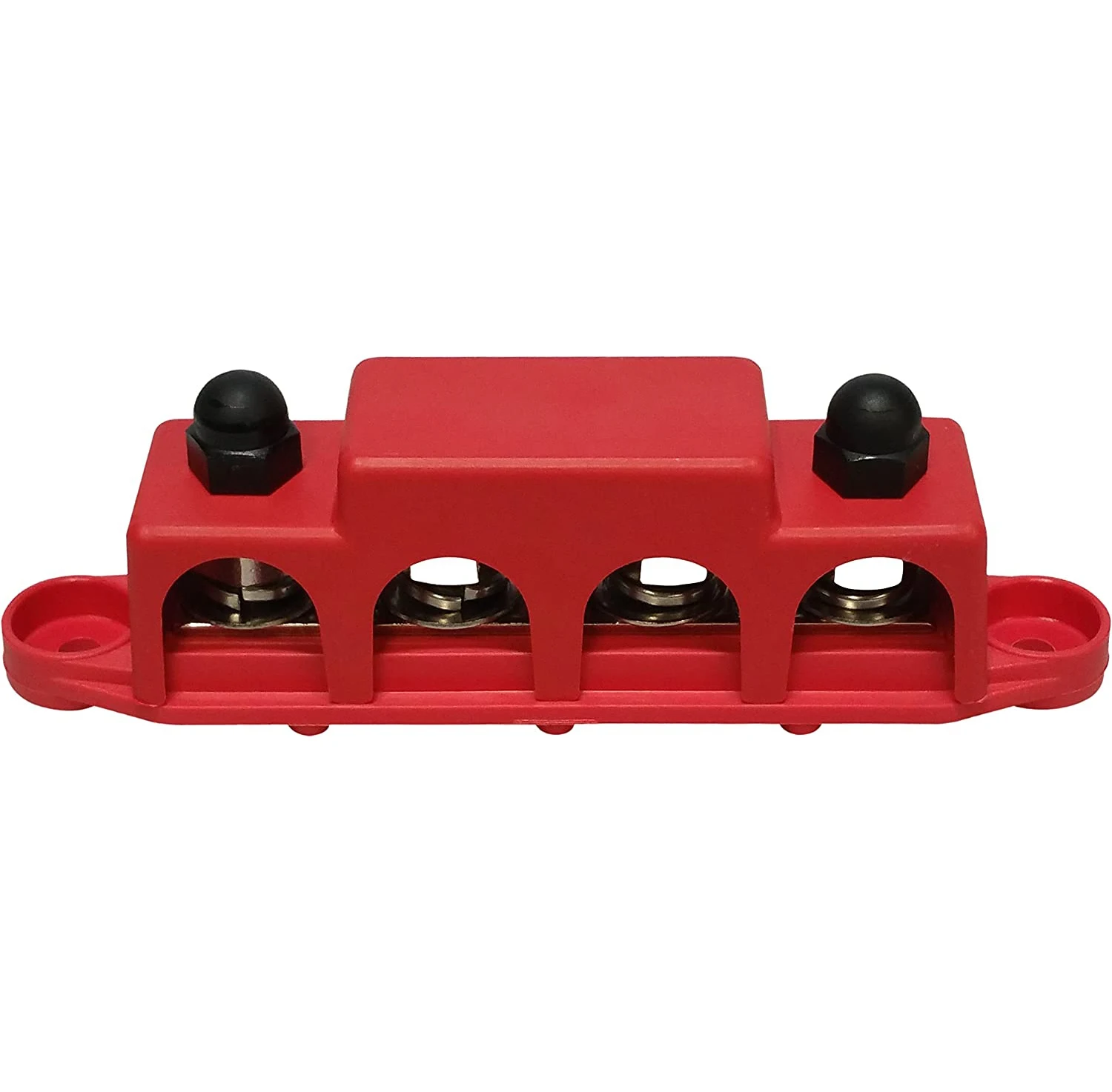 12V Power Distribution Block 250A Bus Bar with 4 x 5/16" Studs Marine Battery Busbar Terminal Block for Automotive