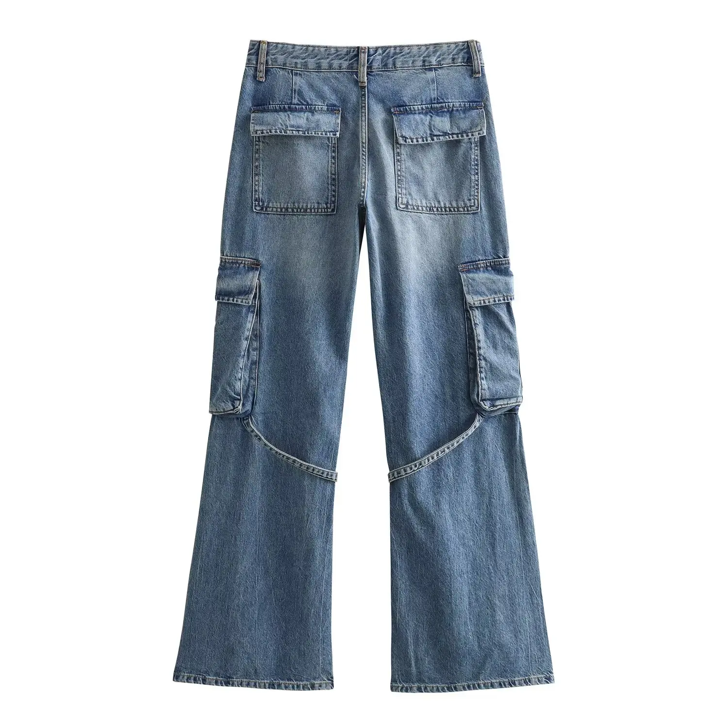 Withered American Retro Washed Distressed Straight Jeans Boyfriend Style Casual Mom Jeans Women