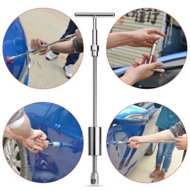 Professional Auto Paintless Dent Repair Tools Slide Hammer with Suction Cup Reverse Puller Tabs Kit for Car Body Dent Removal 3