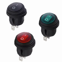 1Pcs on / off SPST Round waterproof boat LED rocker switchlight 12V 220V power button switch on off on тумблер лодка - Image 3