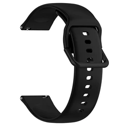 Silicone Sport Watch Strap Bracelet, 20mm/22mm - Premium Strap for 20mm (Black 2)
