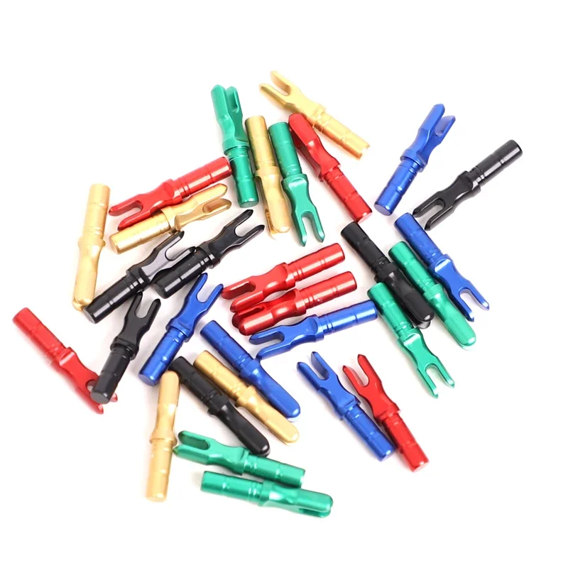 6/12pc Aluminum Alloy Arrow tail Arrow Nock Insert for 6.2mm 4.2mm 3.2mm 5.2mm Shaft Shooting Accessories
