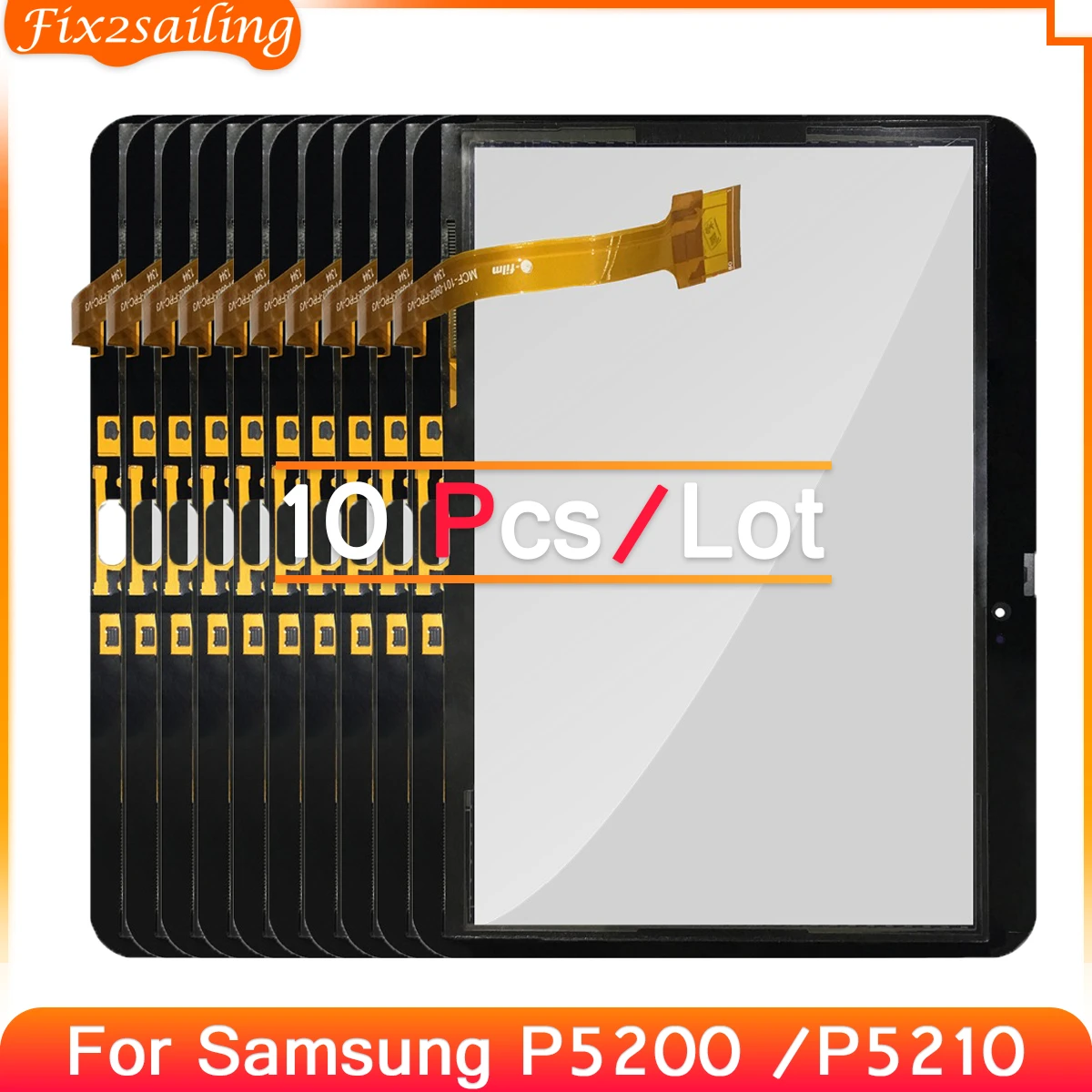10 adet/grup 10.1 "Samsung Galaxy Tab 3 10.1 için GT P5210 P5200 P5210  dokunmatik ekran Digitizer sensörü ön dış cam lens paneli| | - AliExpress