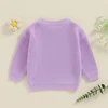 Toddler Baby Girl Boy Knitted Sweater Big Sister Pullover Sweatshirt Chunky Sweaters Sister Matching Outfit 6