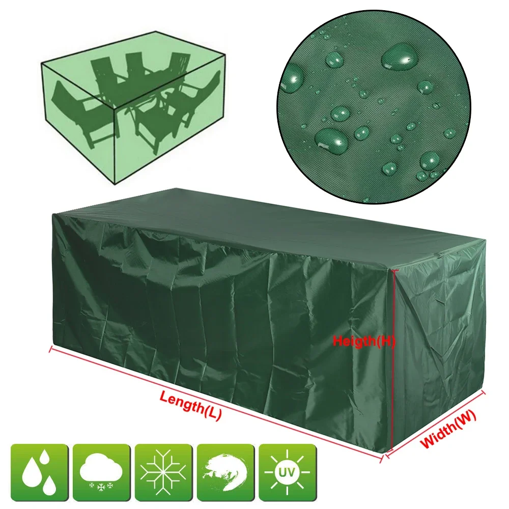 Customized Oxford Furniture Cover For Table Cube Chair Sofa Kitchen Rattan Waterproof Rain Garden Patio BBQ Cover Dustproof patio furniture cover