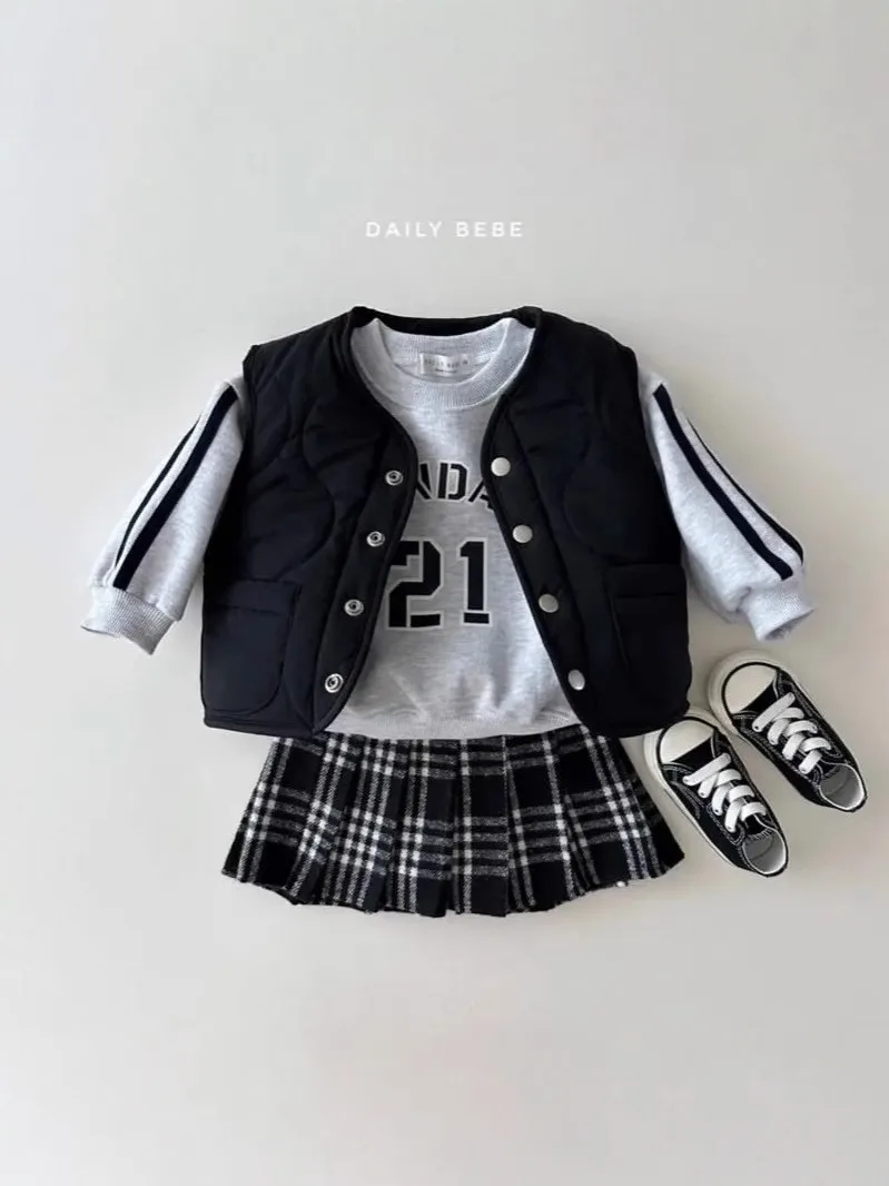 Outwear Clothes Autumn Winter Boys and Girls Color Coat Sleeveless Print Jacket Hooded Vest Cartoon Solid Kids Warm Vest