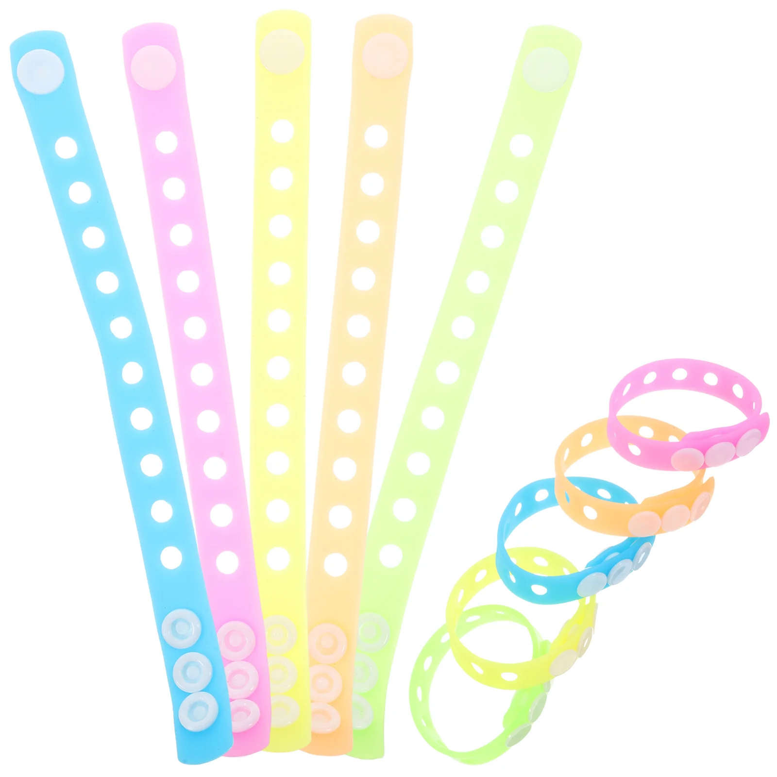 

10pcs Luminous Wristbands Noctilucence Bracelets Glow In The Dark Wristband Part Favors