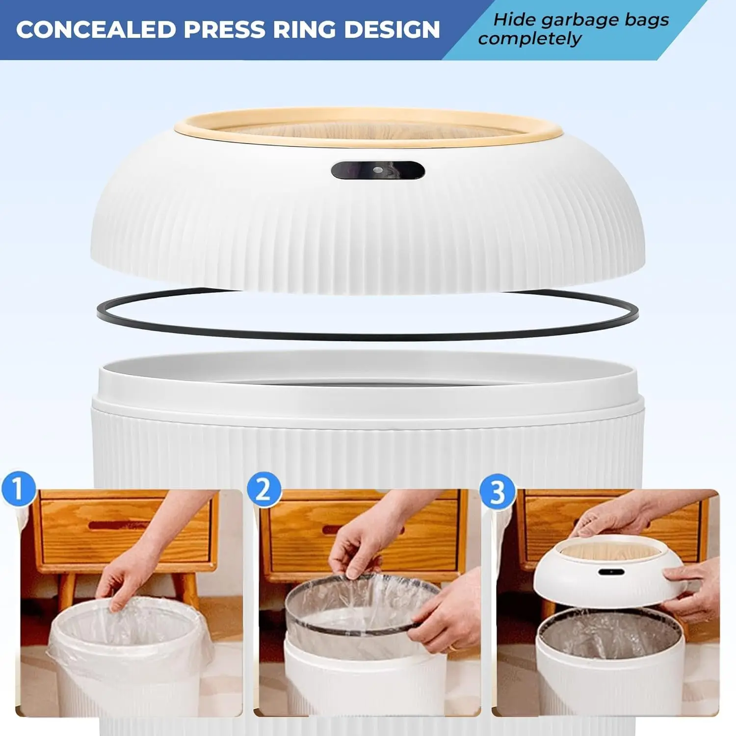 سلة مهملات ذكية أوتوماتيكية