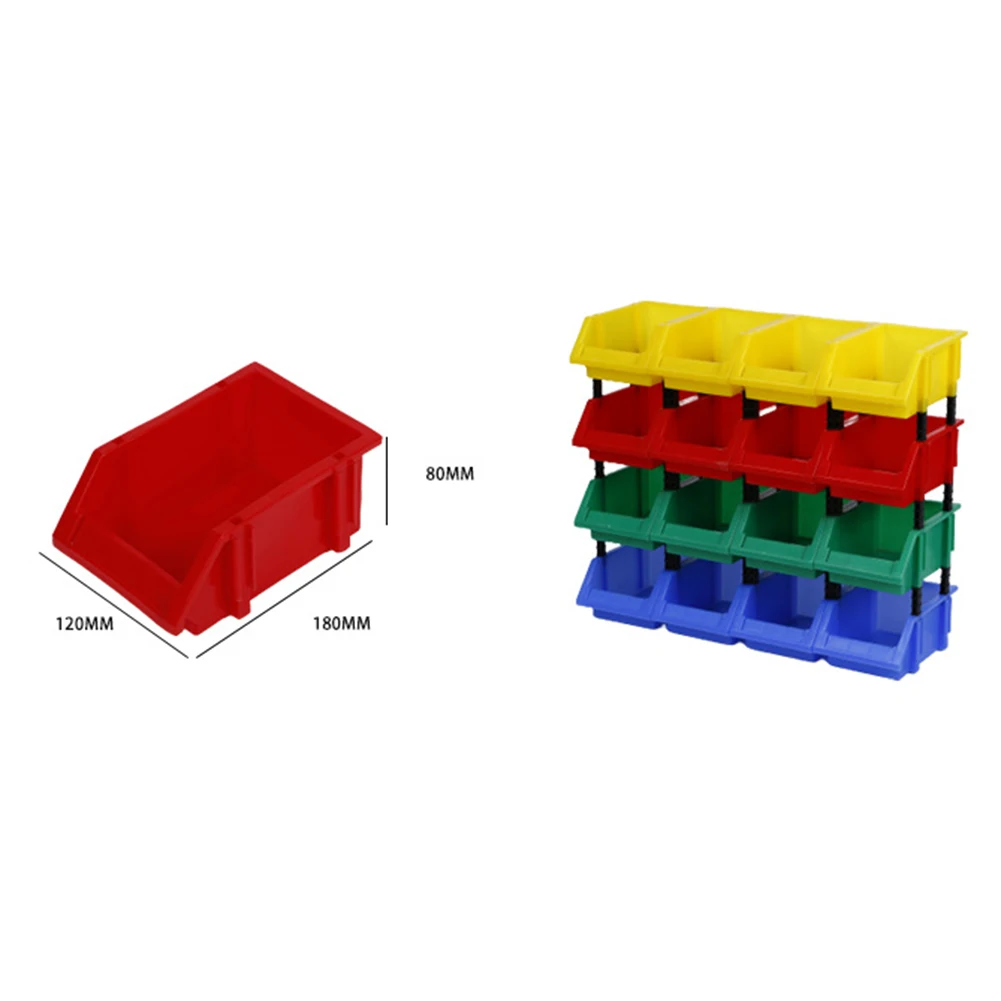 Tool Storage Box Screw Parts Hardware Classification Case Workshop Goods Shelves Plastic Parts Box Oblique Mouth Tool