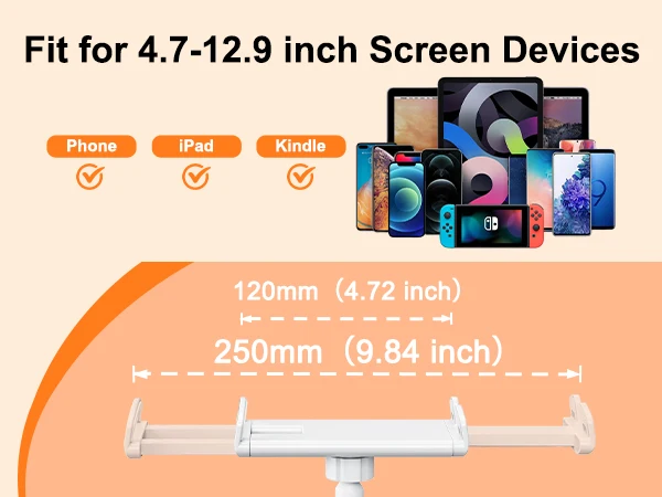 Flexible Gooseneck Phone Holder For Bed And Desk Clamp Mount_voghion.com