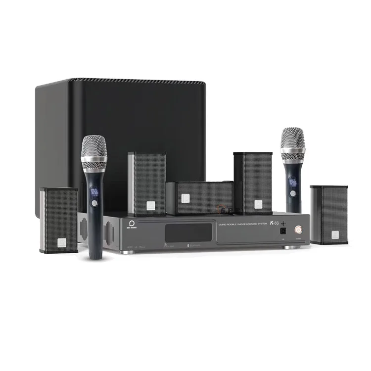 Spe Nuovo Arrivo Altoparlante In Alluminio Box 10 Pollici Sub Home Theater Karaoke Mic Connettore Wireless 5.1 Sistema Di Amplificazione Home Theater