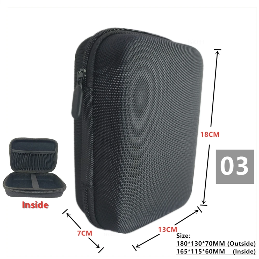 Digital Multimeter Bag Tool Storage Bags for Electronic Accessories Shockproof Bag EVA Box Case Earphone Data Cable Storage Bag - 4