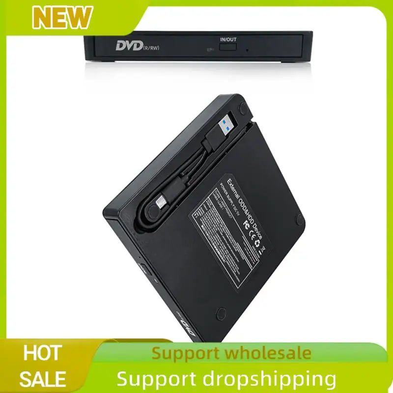 External DVD Optical Drive Laptop Desktop Universal Multifunction CD Burner USB3.0 External Optical Drive Player Easy To Use