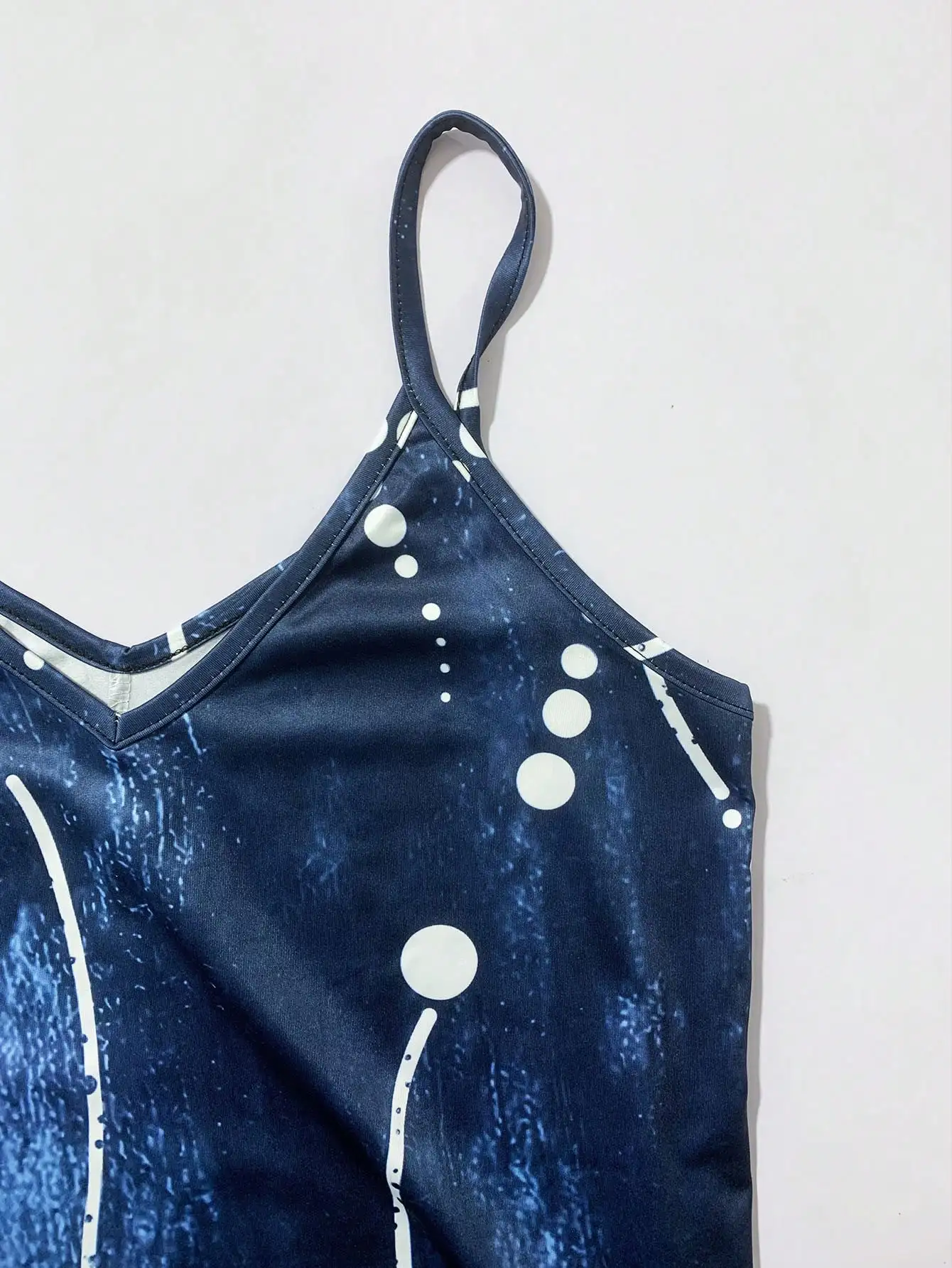 Casual Summer Boho Geometric Line Pattern Sleeveless Cami Dress S1b301bdc445f4473b9957f8538b63220I