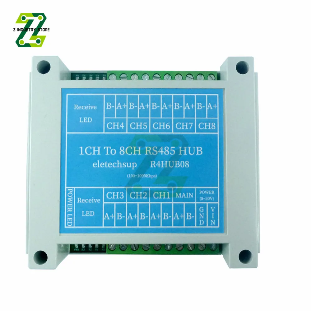 485 hub 8 canais repetidor RS-485 serial