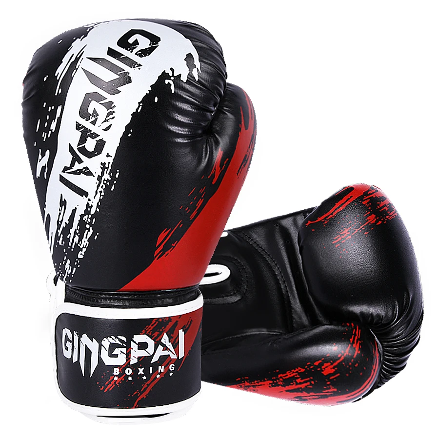 PU Kick Boxing Gloves for Men and Women Karate Muay Thai Free Fight MMA Sanda Training Adults 6 10oz