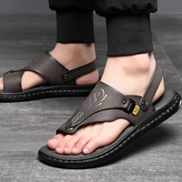 Marque hommes sandales été à semelles souples anti-dérapant chaussures de plage mâle en plein air confortable hommes pantoufles de luxe de haute qualité sandalias 4