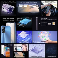 هاتف ذكي HOTWAV Note 13 بشاشة 6.6 بوصة HD + 90 هرتز أندرويد 13 8 جيجابايت + 128 جيجابايت هاتف محمول ثماني النواة بطارية 50 ميجابكسل 5160 مللي أمبير في الساعة هاتف محمول 2