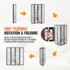 Room Divider, 4 Panel Japanese Room Divider Screen, Wood Folding Privacy Screen Indoor 2