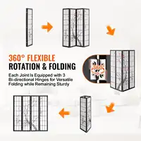 Room Divider, 4 Panel Japanese Room Divider Screen, Wood Folding Privacy Screen Indoor 2