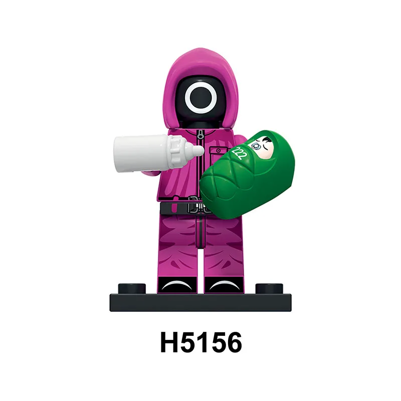 Hot Toys Squid Game Anime Cartoon Mini FiguresBricks Toy Dolls Building Blocks Assemble Toys Model Children Christmas Gifts - Bilde 5