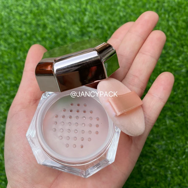 15g Empty Cosmetic Sifter Loose Powder Jar Container Makeup Box Travel Puff  S9Q5