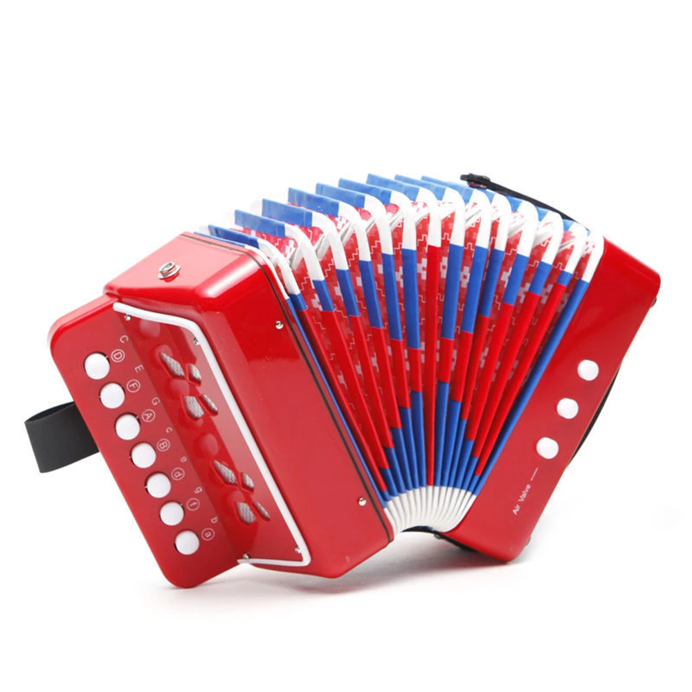Kids Accordion Toy 7 Keys 2 Bass Accordions Mini Musical Instrument
