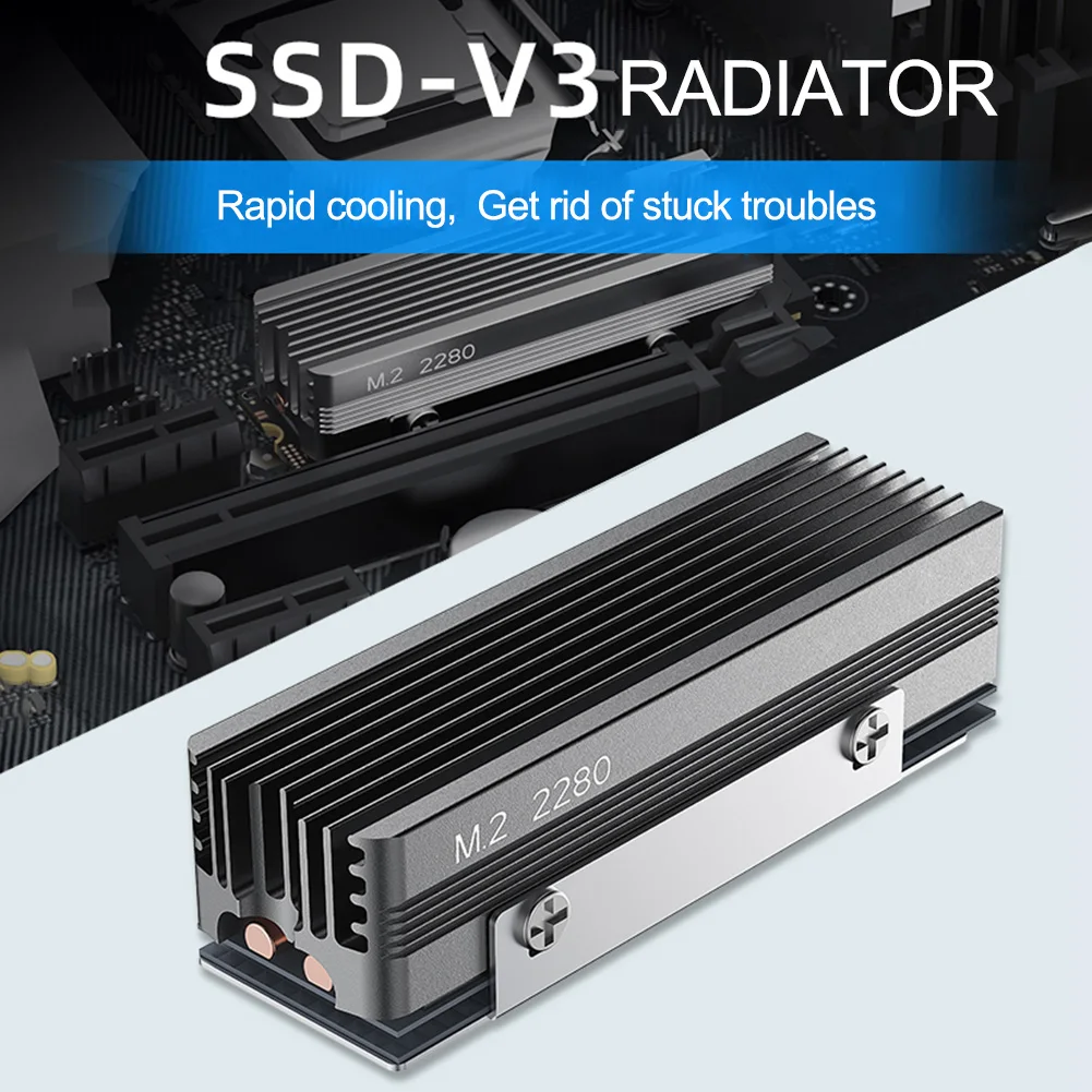 M2SSDHeatsinkwithThermalSiliconePadM2SSDCoolerSolidState