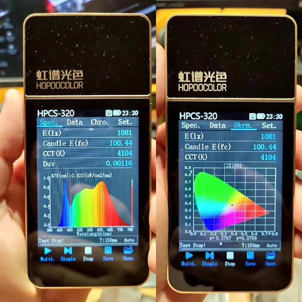 HPCS-320D 광 스펙트럼 계량기 CCT CRI 계량기 테스터 분석 장비, 저렴한 가격, 최고 센서