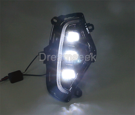 2 Color For Toyota RAV4 XA50 2019 2020 2021 2022 2023 LED DRL Daytime Running Light Driving Fog Lamp With Turn Signal Lamp
