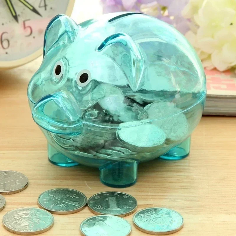Creative Transparent Candy Color Children Piggy Bank Cute Colorful Piggy Bank Birthday Gift Piggy Bank Animals Save Money Tank