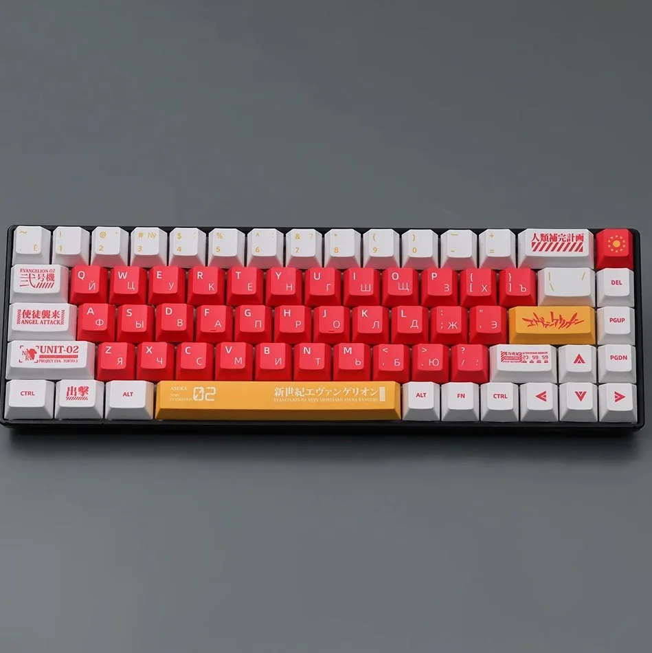 Custom Anime Keycaps para Teclado Mecânico Iso Enter 7u Brasileiro Coreano Japonês Espanhol Russo Perfil de Cereja - Imagem 3