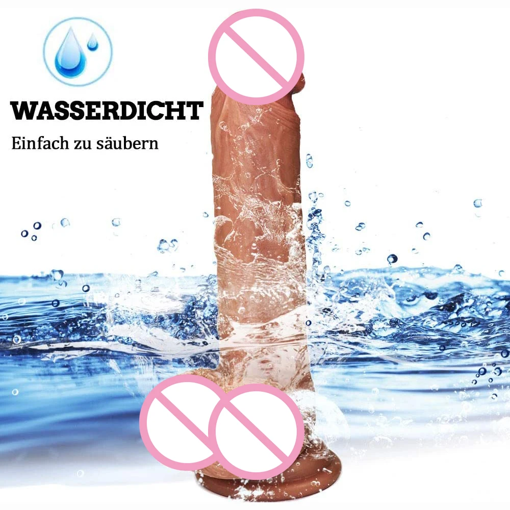 S/M/L Realistic soft Silicone Dildo Large Dildo Sex Toy for Women with Thick Glans Real Dong with Powerful Suction Cup Stiff Coc