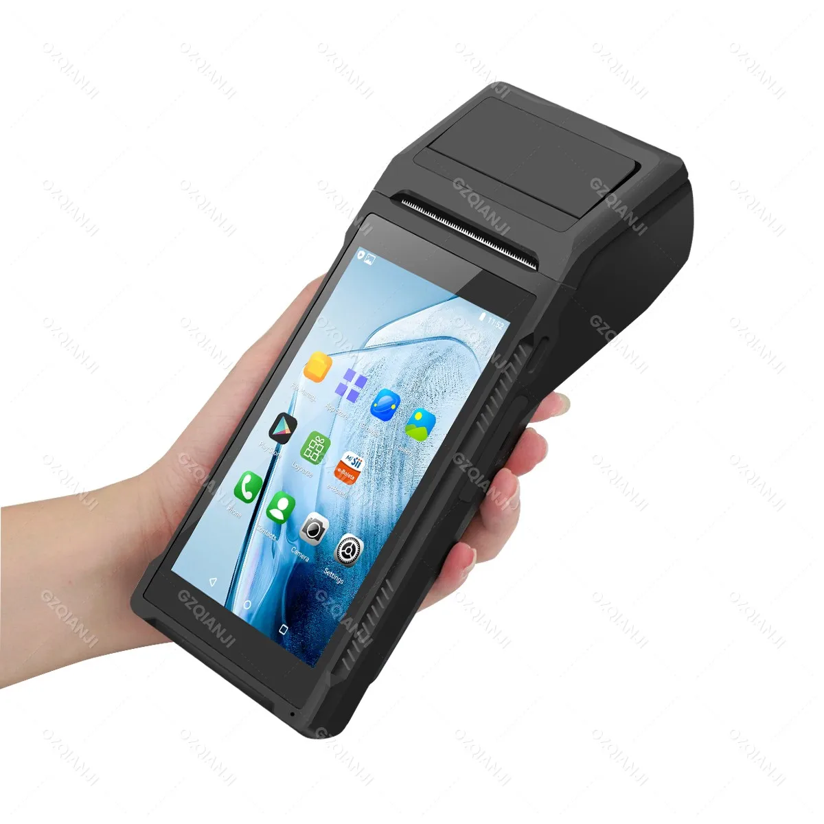 4G Android 12/8.1 POS PDA with 58mm Thermal Bill Receipt Printer All in one Handheld Terminal POS Machine for Loyverse