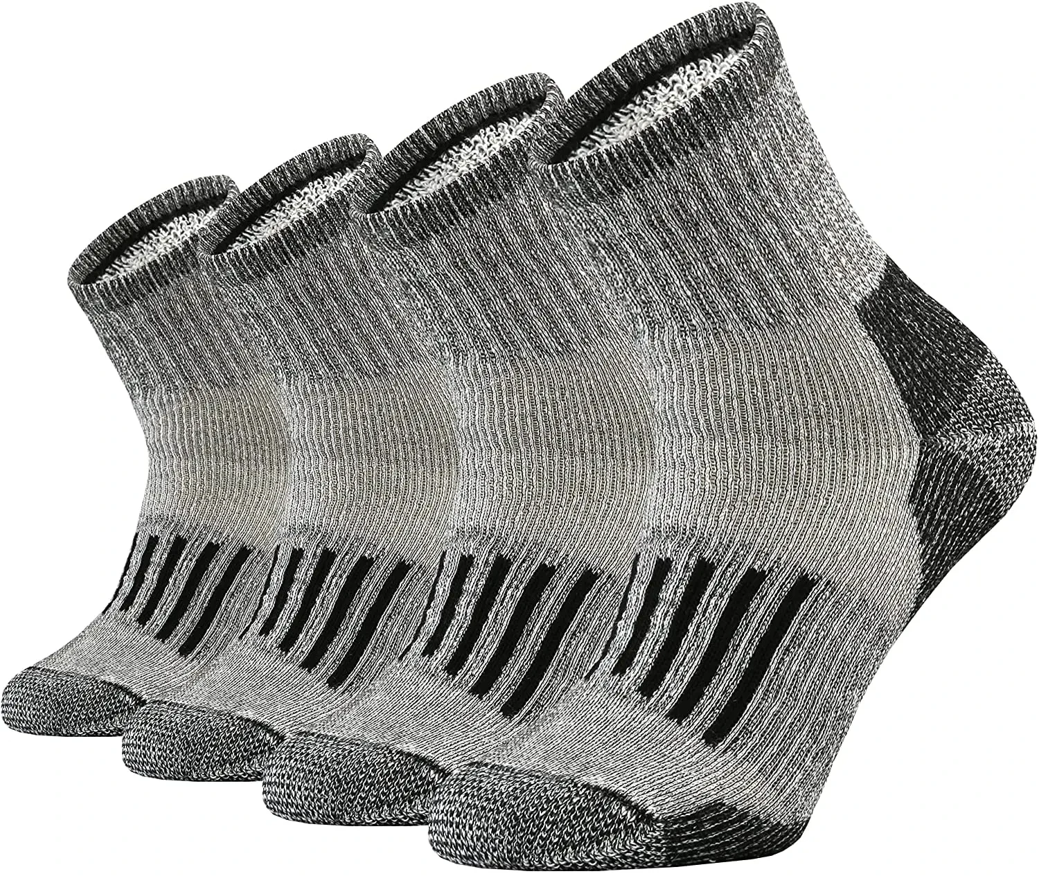 Black Gray(4 Pairs )