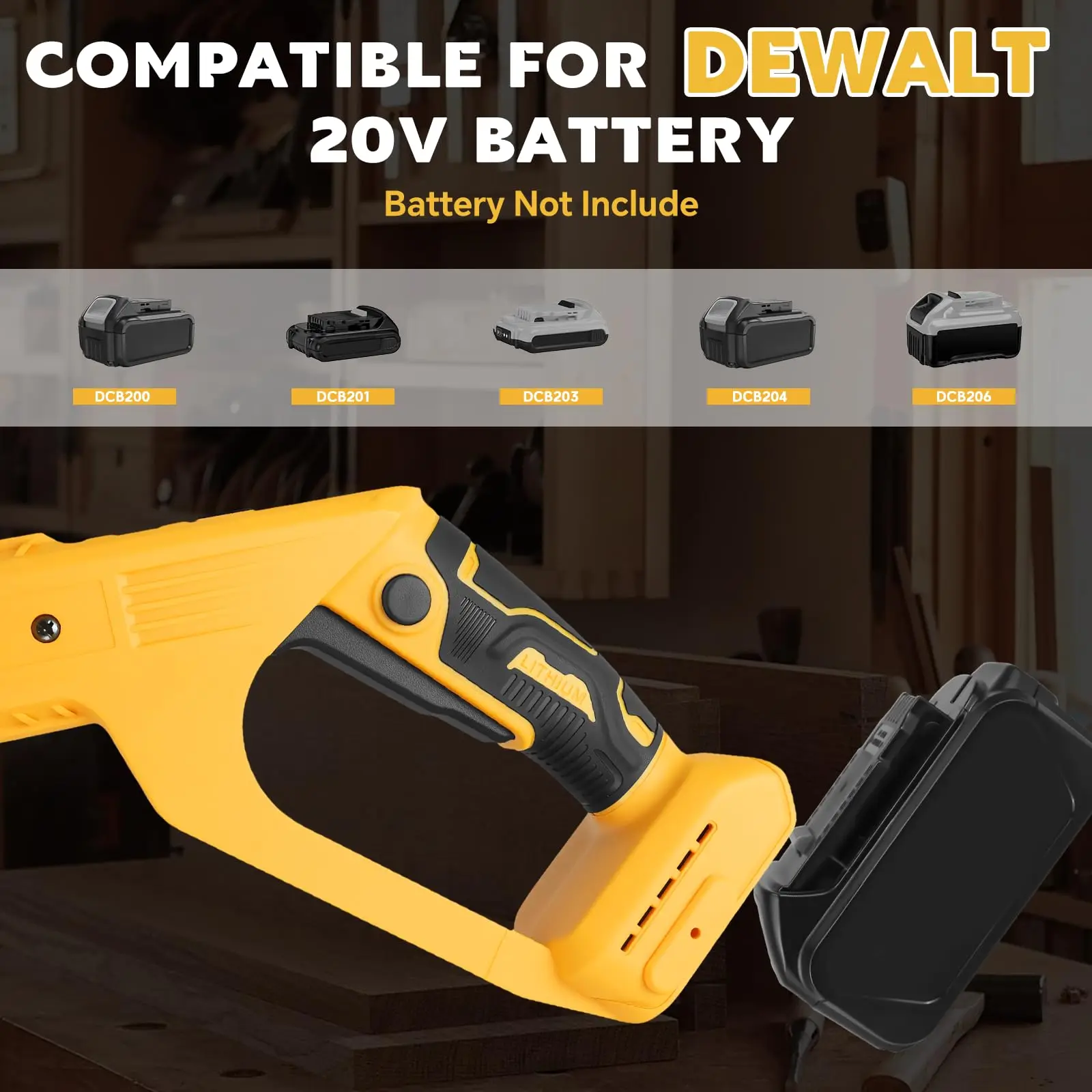 330RPM Garden Cultivator Brushless Cordless Tiller Cultivator for DeWalt 20V Bat