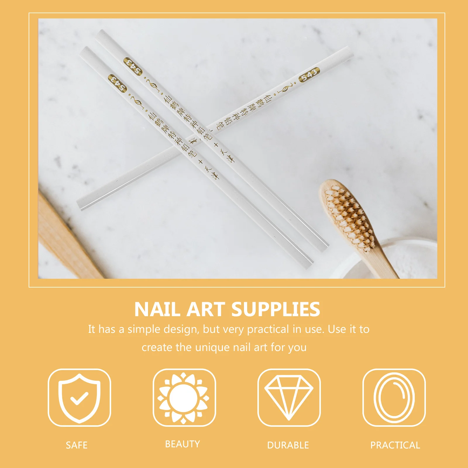 24 Pcs under Nail Pencil Whitening Pencils Tool DIY Rhinestone Picker Rhinestones 5