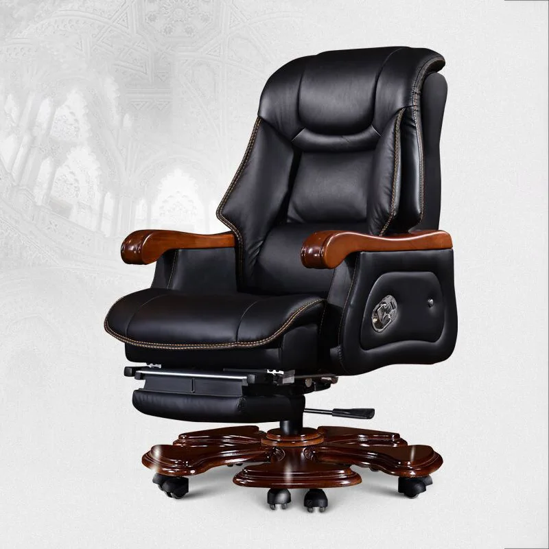 Swivel Cushion Office Chairs Ergonomic Footrest Accent Mobilizer Nordic Chair Leather Recliner Sillas De Oficina Furniture T50BY