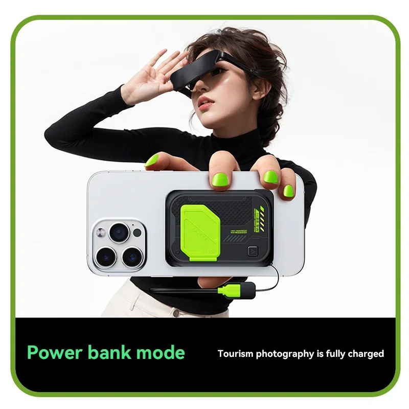 Xiaomi PD22.5W Magsafe Power Bank 100000mAh With Plug and Phone Holder 4-in-1 Multifunctional Wireless Fast Charging Powerbank 6