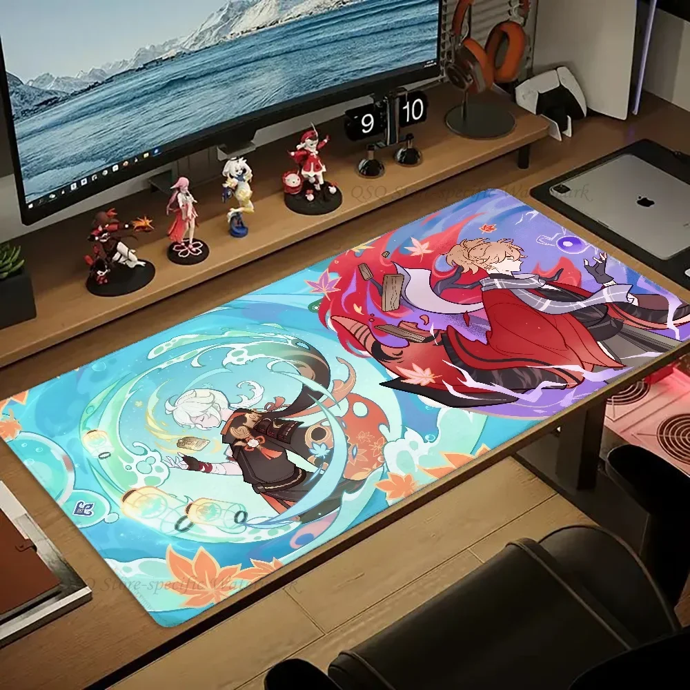 1pc Kaedehara Kazuha Genshin Impact Mouse Pad Desk Mat With Pad Gaming Accessories Prime Gaming XXL Keyboard Pad 2