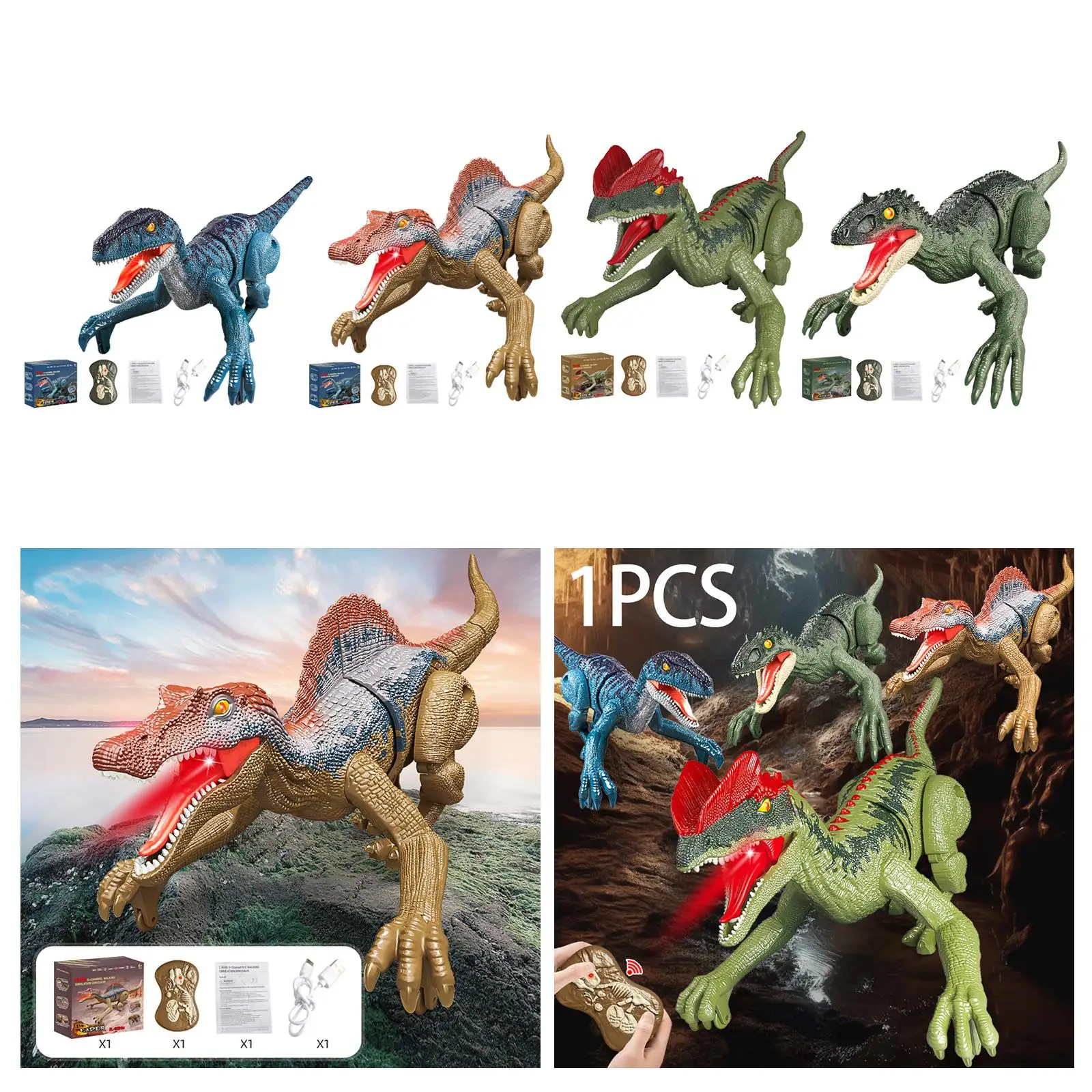 Play Dinosaur Toy Realistic Robot Dinosaur for Girls Toddlers Birthday 3