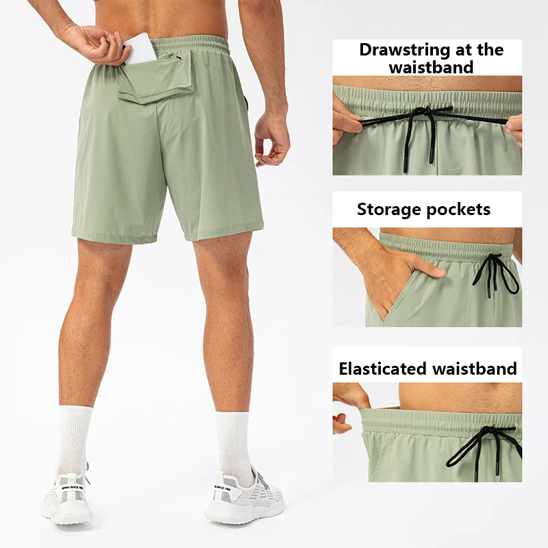 Men's Loose Running Shorts, Gym Pants, Lightweight, Breathable, Quick-Drying Shorts, Fashionable and Versatile Casual Sweatpants