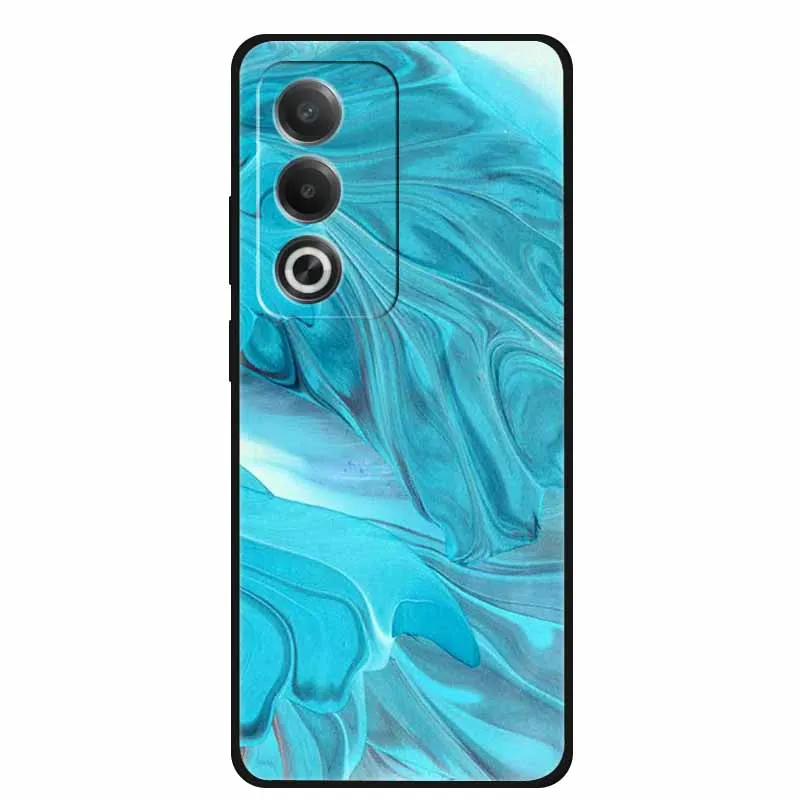 Marble Pattern Soft Silicone Phone Case - Fashionable TPU Back Protector Cover