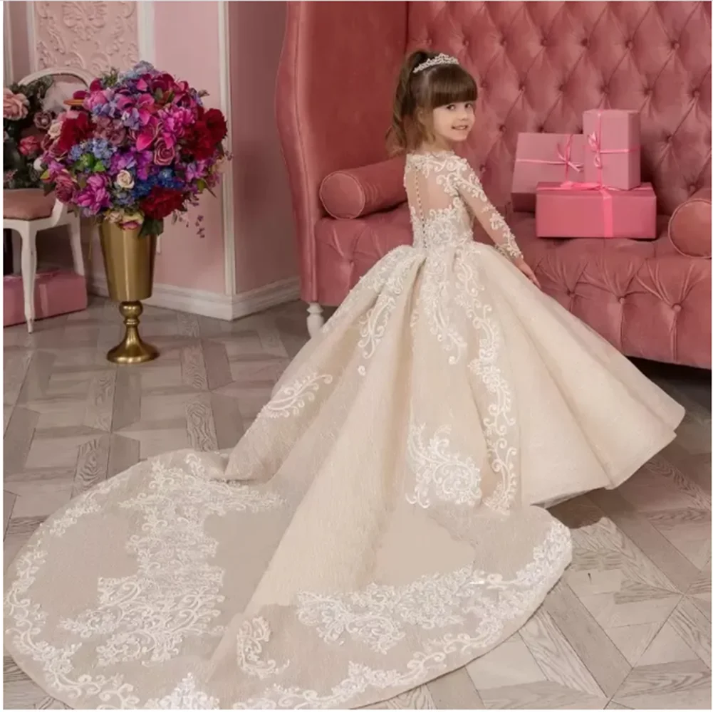 Vestito Tut&ugrave; Principessa Per Bambina - Con Fiori E Pizzo