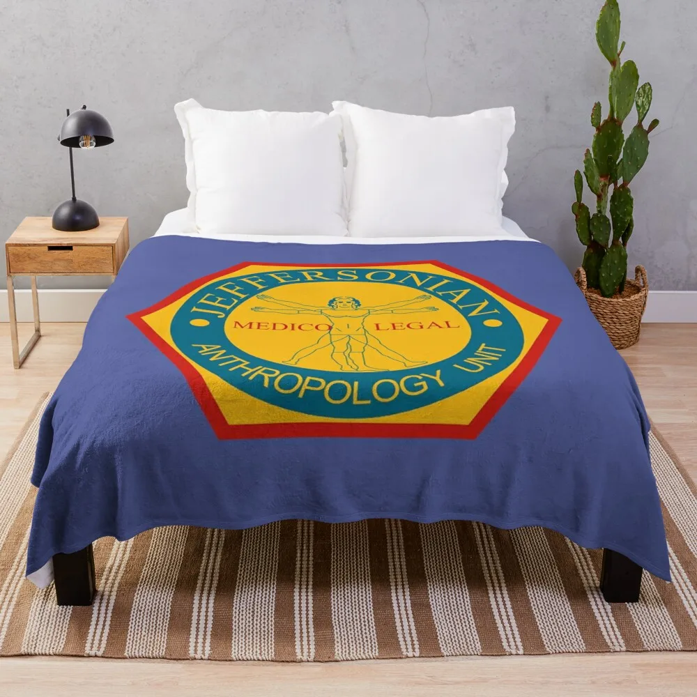 

Jeffersonian Logo- Bones TV Show Throw Blanket Soft Big Blanket