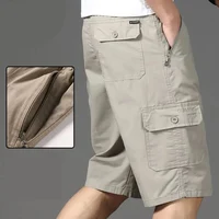 Big Size Men's Sports Casual Shorts Fashion Loose Straight Cargo Shorts Cotton Comfortable Beach Running Short Pants 1